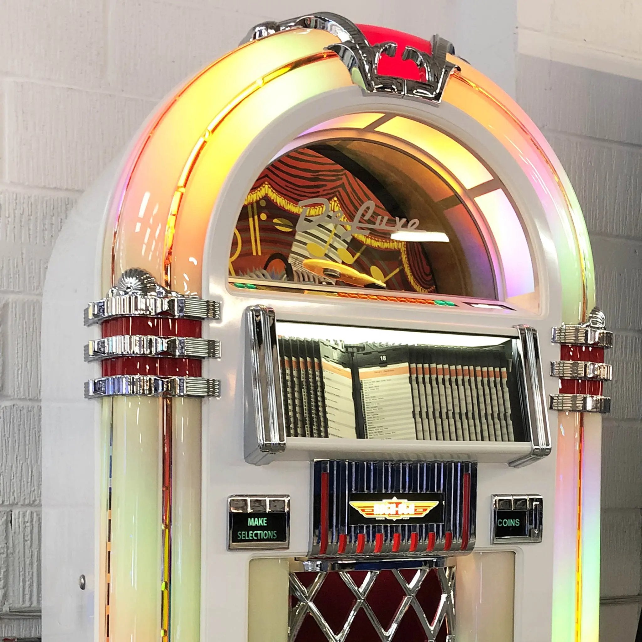 rock-ola-bubbler-cd-8-jukebox-gloss-white-cd-musikbox image 3