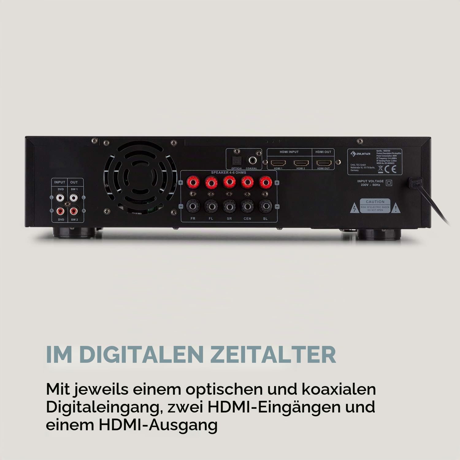 auna-amp-h260-5-1-receiver-verst-rker-mit-bluetooth-hdmi-und-usb-schwarz image 5