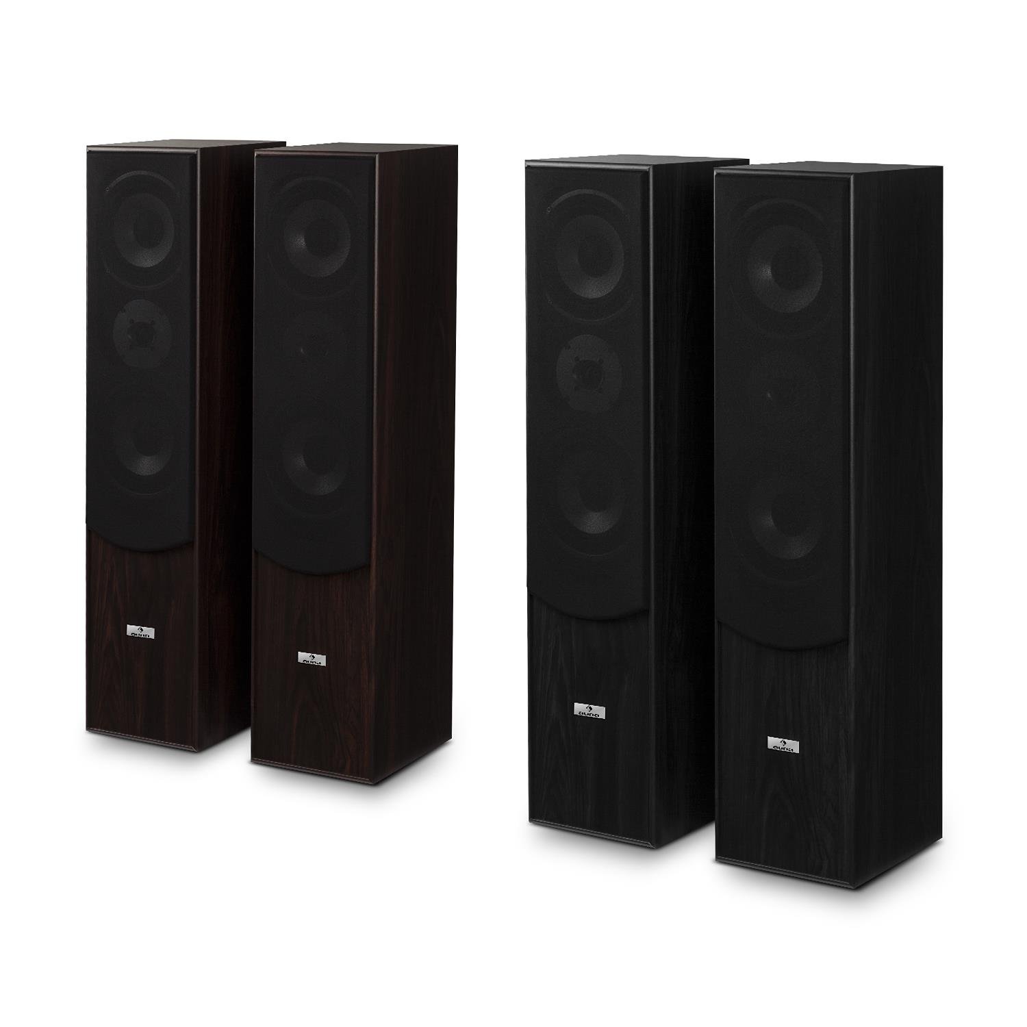 auna-l766-hifi-stand-lautsprecher-paar-3-wege-bassreflex-350w-schwarz image 7