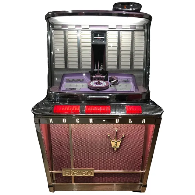rock-ola-1496-empress-120-original-1962-vintage-vinyl-jukebox-mit-r-hrenverst-rk image 1