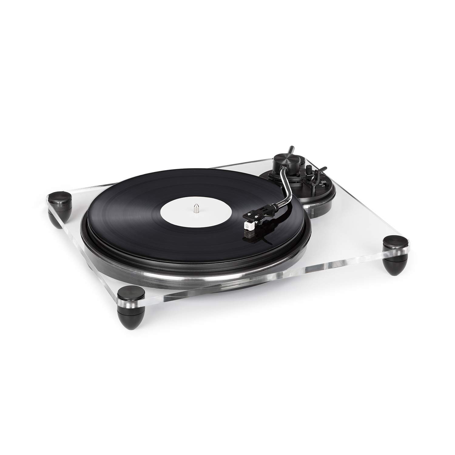 auna-pureness-plattenspieler-mit-acrylglas-chassis-riemenantrieb-und-usb-transpa image 1