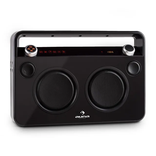 auna-bebop-ghettoblaster-boombox-bluetooth-schwarz image 1