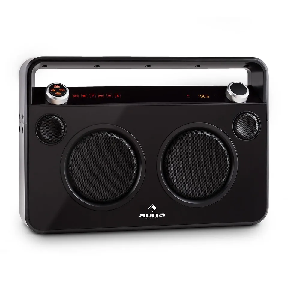 auna-bebop-ghettoblaster-boombox-bluetooth-schwarz image 1