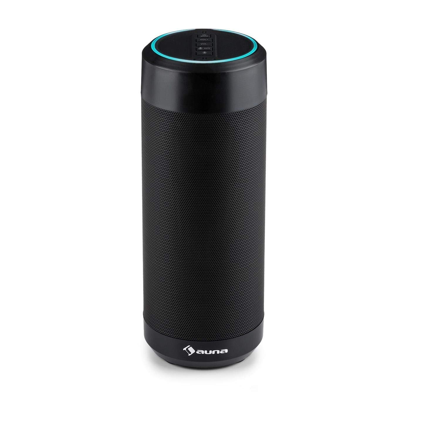 auna-intelligence-tube-bluetooth-lautsprecher-mit-alexa-und-akku-ipx4-schwarz-6w image 1