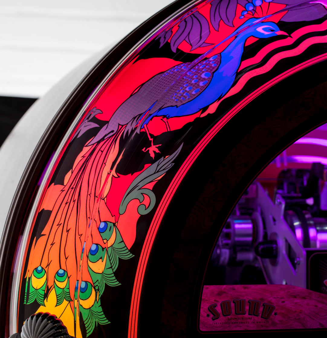 sound-leisure-peacock-sl45-vinyl-jukebox-holz-gold image 3