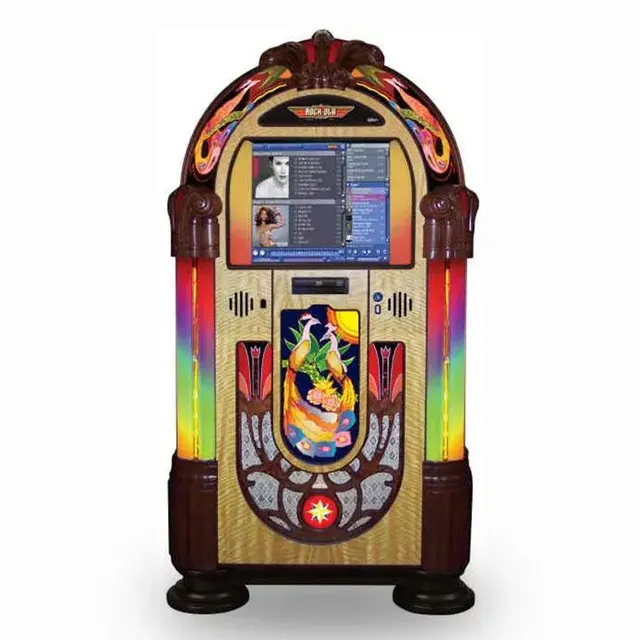 rock-ola-bubbler-peacock-digital-music-center-jukebox-limited-edition image 1