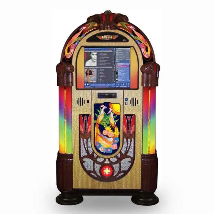 rock-ola-bubbler-peacock-digital-music-center-jukebox-limited-edition image 1