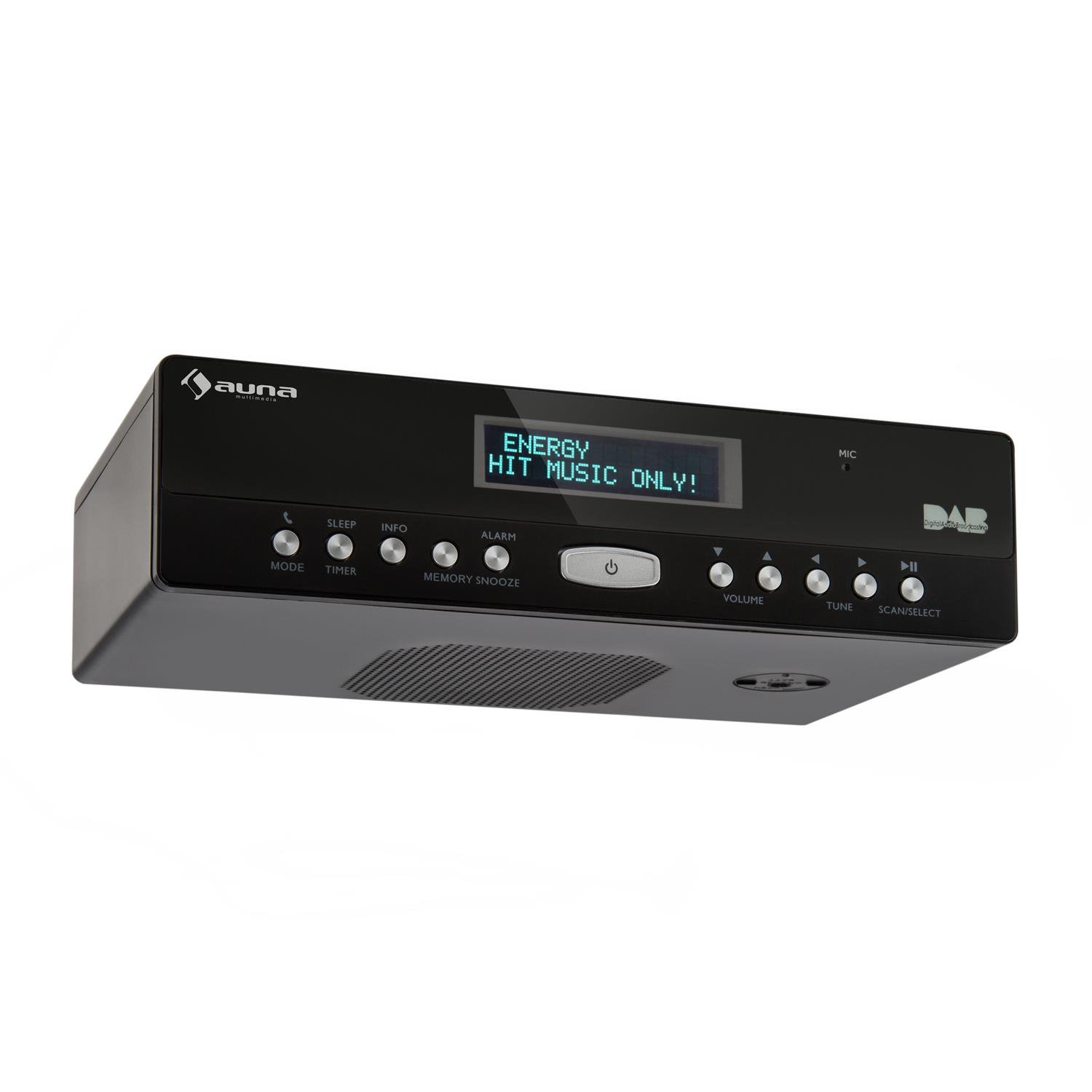 auna-kr-100-dab-unterbau-k-chenradio-mit-bluetooth-und-eieruhr-schwarz image 1