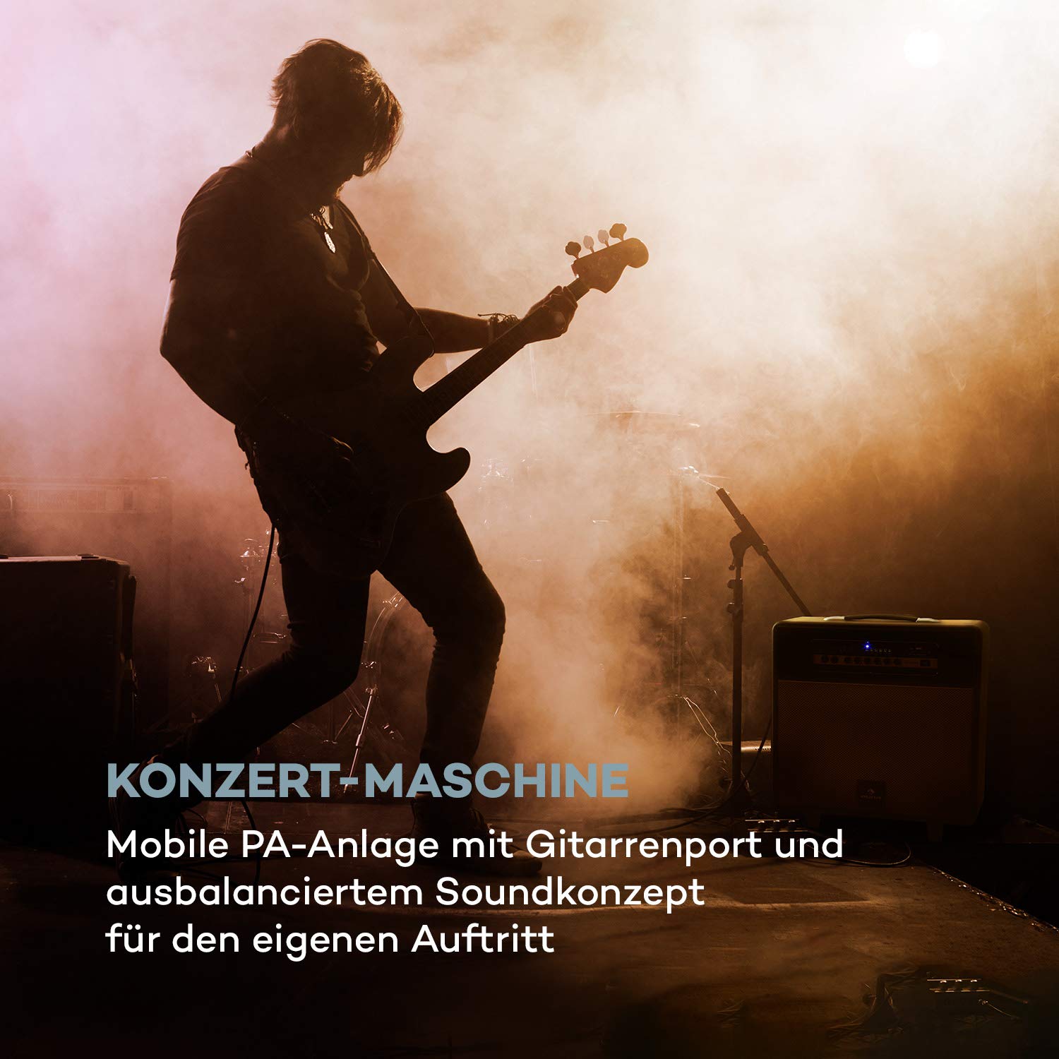 auna-streetstar-retro-30-mobile-pa-anlage-mit-bluetooth-10-zoll-woofer-100w-vhf- image 2