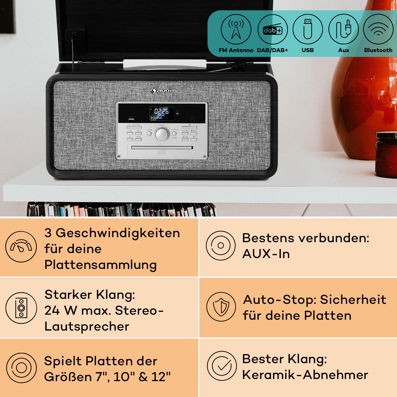 auna-plattenspieler-mit-lautsprecher-cd-usb-dab-fm-und-bluetooth-mit-beinen image 2