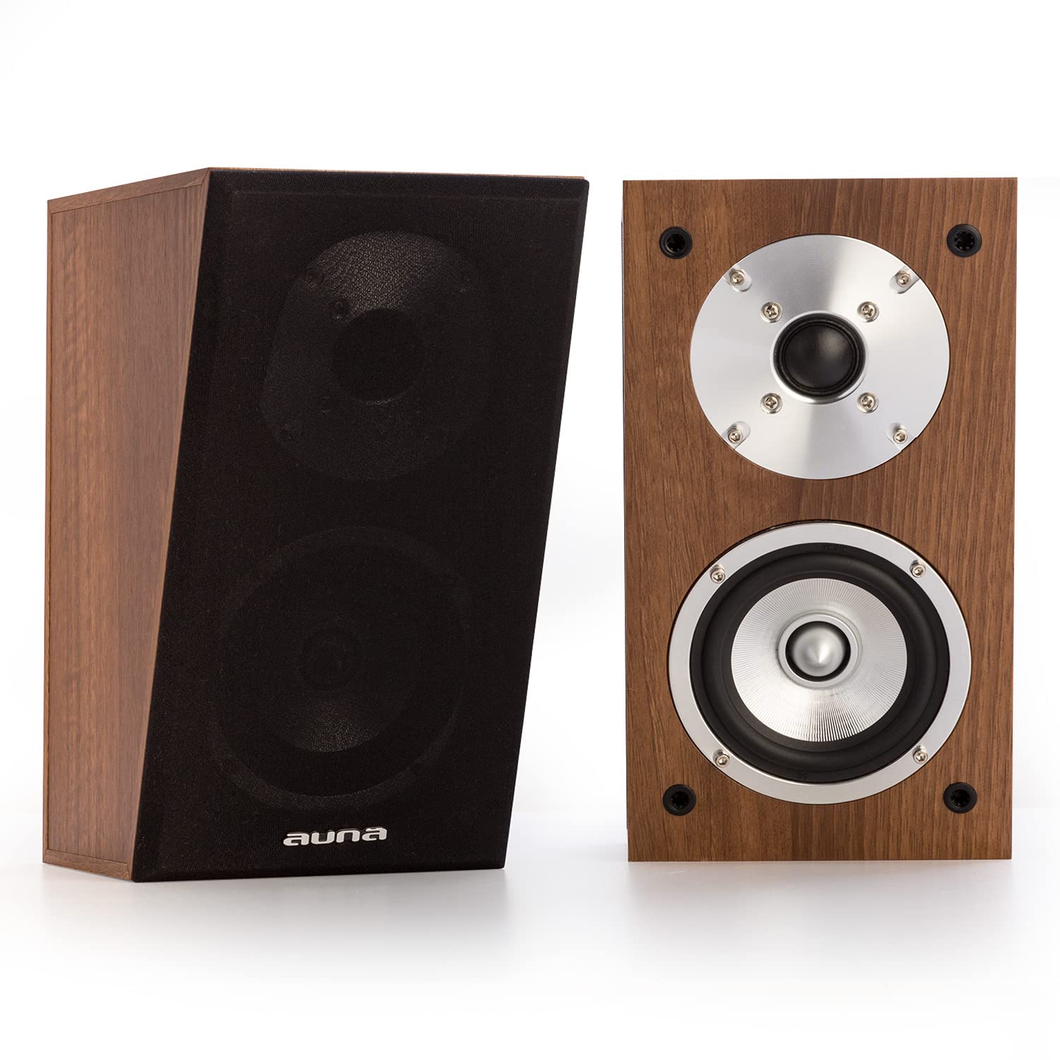 auna-two-hi-fi-lautsprecher-boxen-paar-passiv-100w-mit-60w-rms-subwoofer-schwarz image 1
