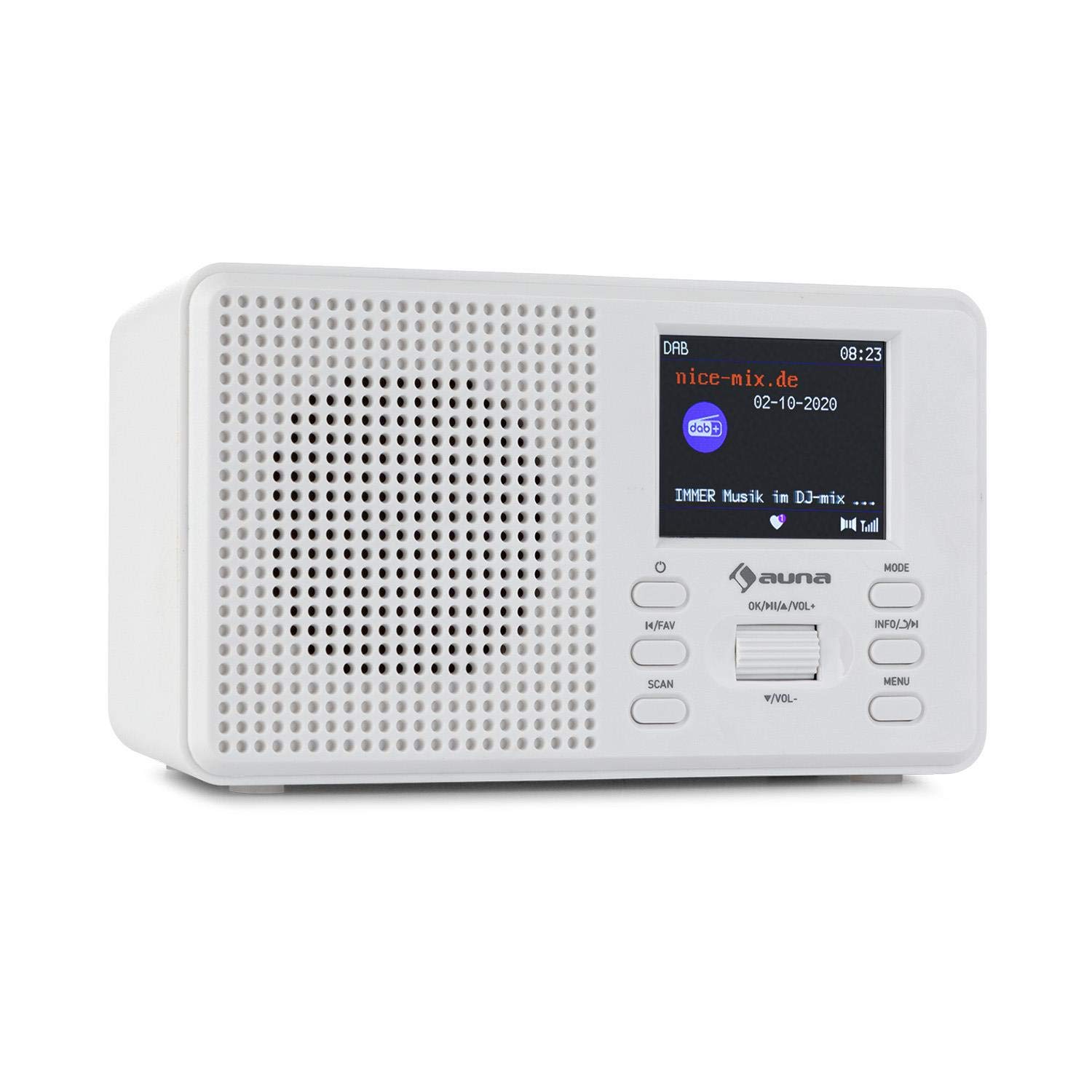 auna-commuter-dab-fm-digitalradio-mit-bluetooth-2-4-zoll-tft-display-wei-17-x-9- image 1