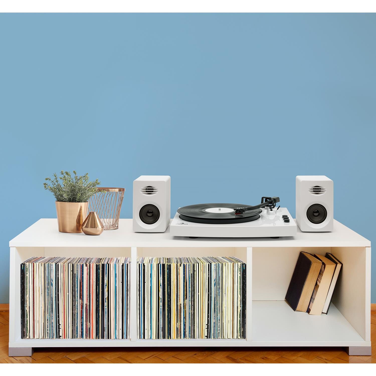 auna-tt-play-plattenspieler-set-mit-2-stereolautsprechern-bluetooth-wei image 2