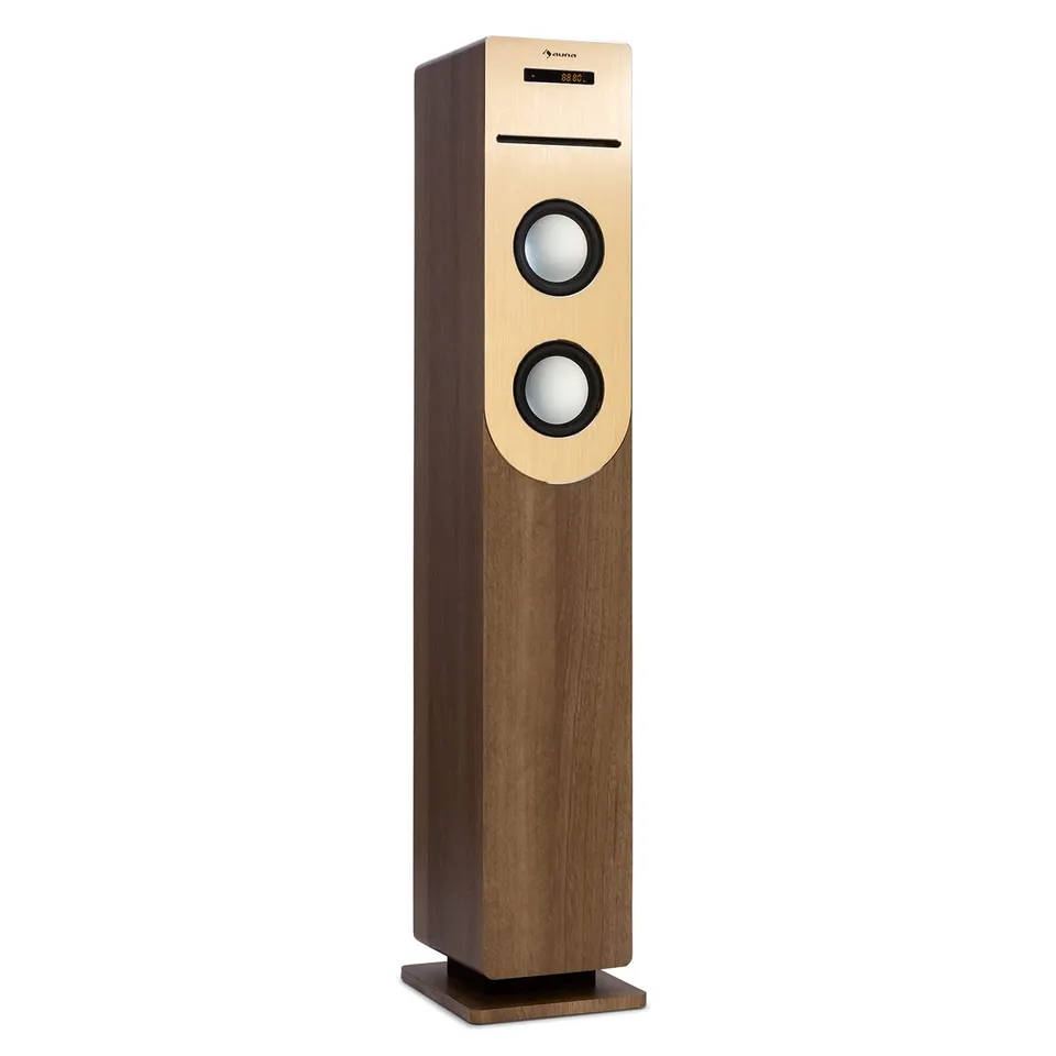auna-sound-tower-standlautsprecher-mit-cd-fm-radio-bluetooth-s-ule image 1