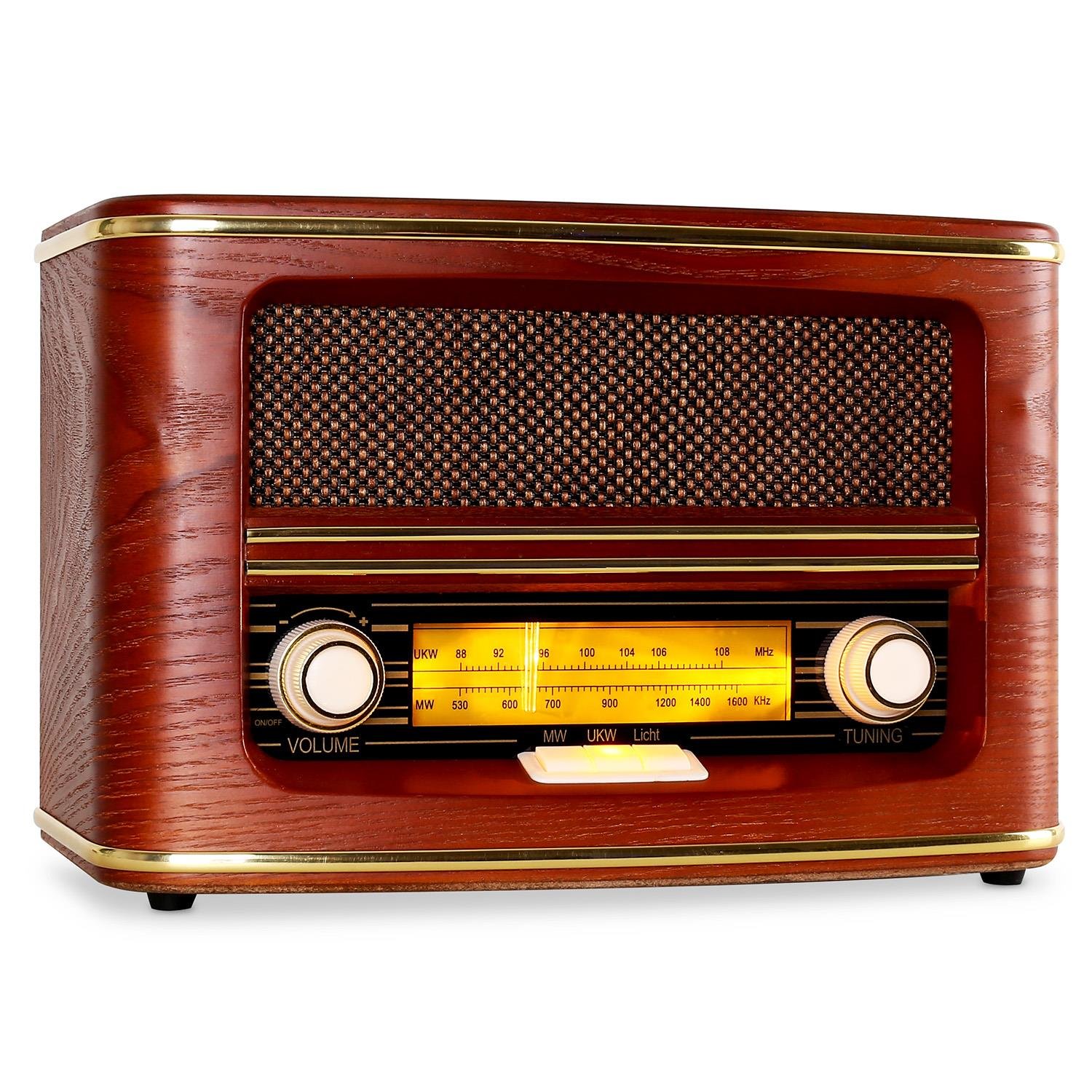 auna-belle-epoque-1905-nostalgie-radio-retro-radio-ukw-mw-holzgeh-use-rot-braun image 1