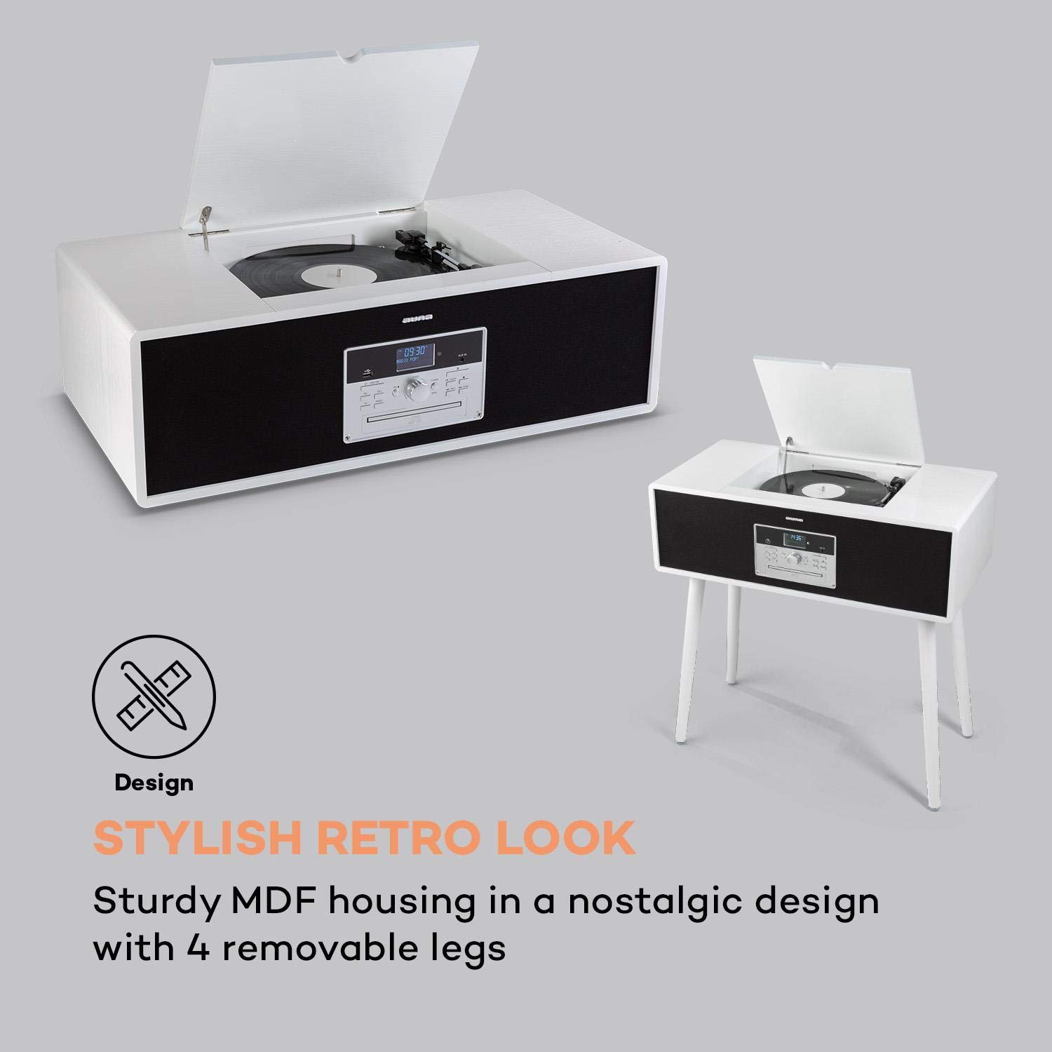 auna-julie-ann-plattenspieler-mit-standbeinen-vinyl-33-45-78-dab-ukw-cd-bluetoot image 8
