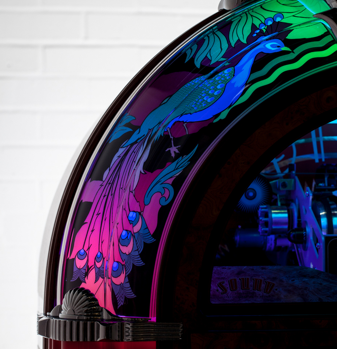 sound-leisure-peacock-sl45-vinyl-jukebox-holz-gold image 7