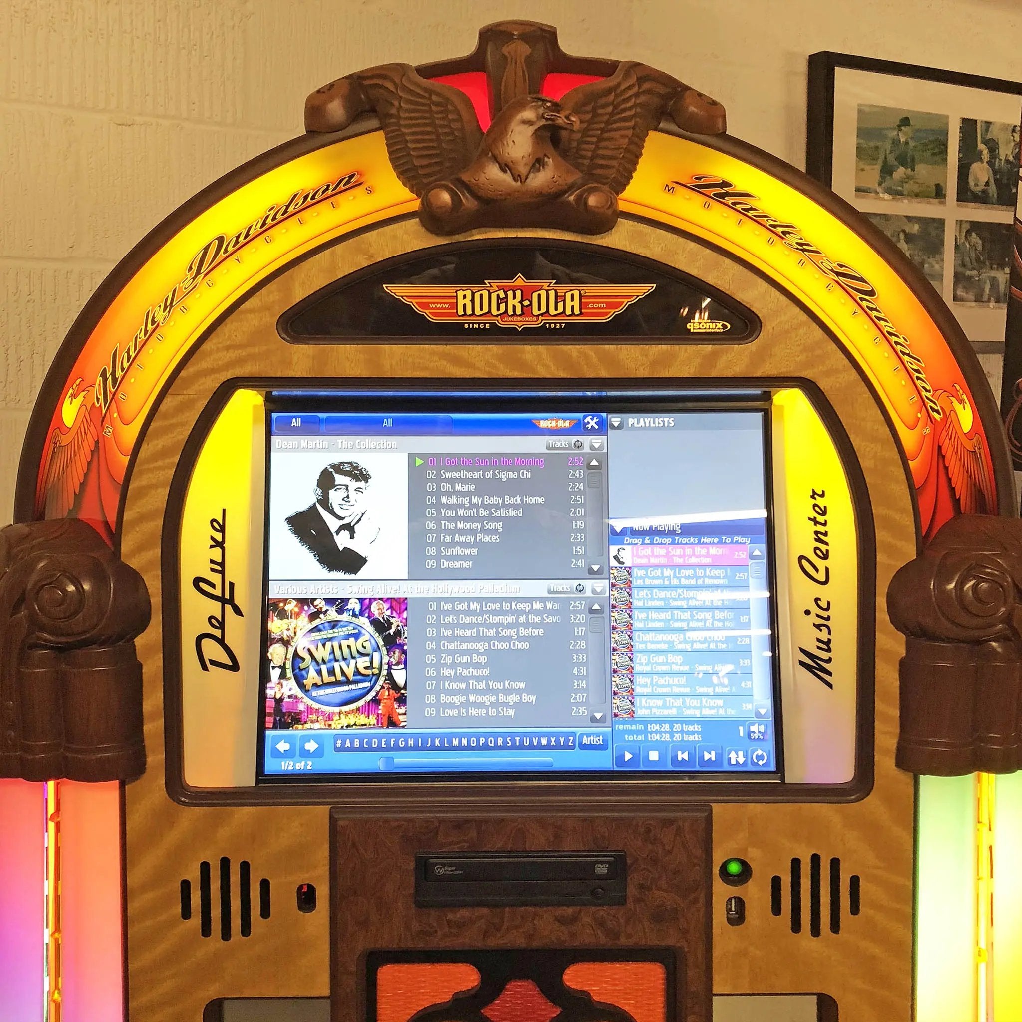 rock-ola-bubbler-harley-davidson-digital-music-center-jukebox image 2