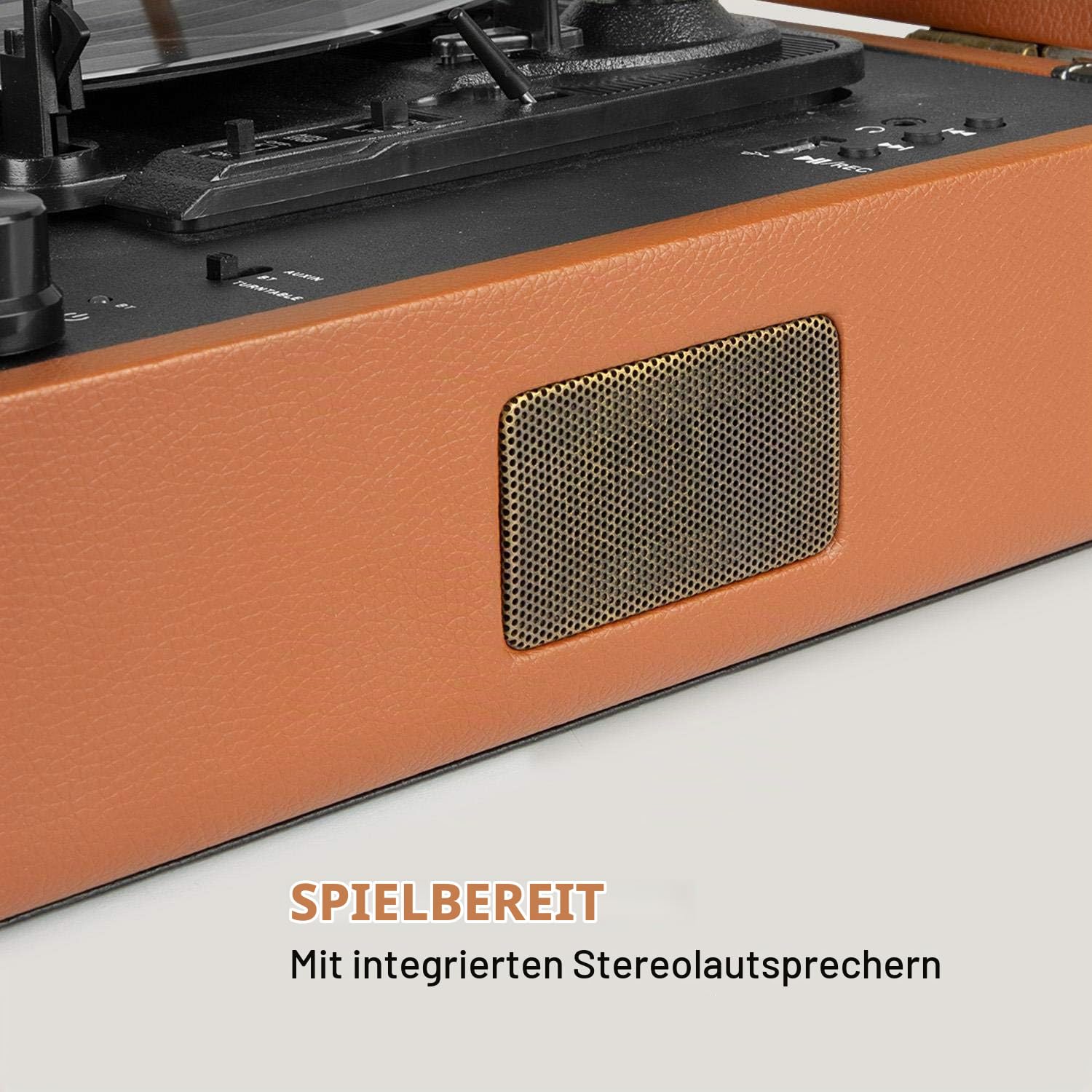 auna-jerry-lee-retro-plattenspieler-koffer-mit-bluetooth-usb-hellbraun image 3