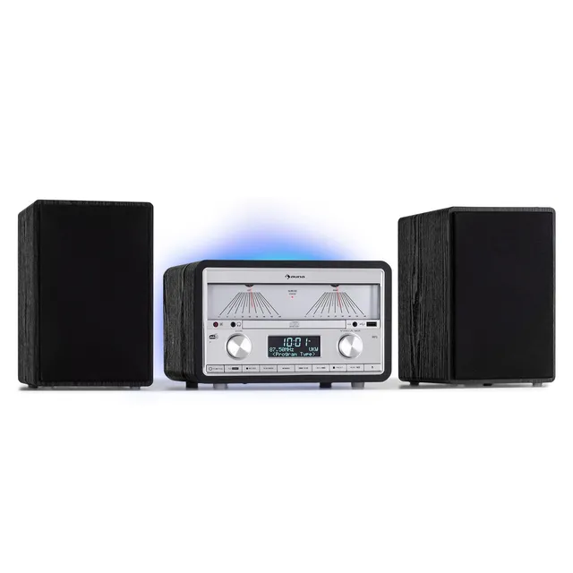 auna-micro-stereoanlage-mit-dab-cd-bluetooth-25w-mit-abnehmbaren-lautsprechern image 1