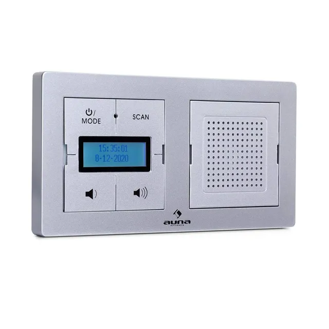 auna-digiplug-up-unterputz-radio-dab-fm-bluetooth-silber image 1