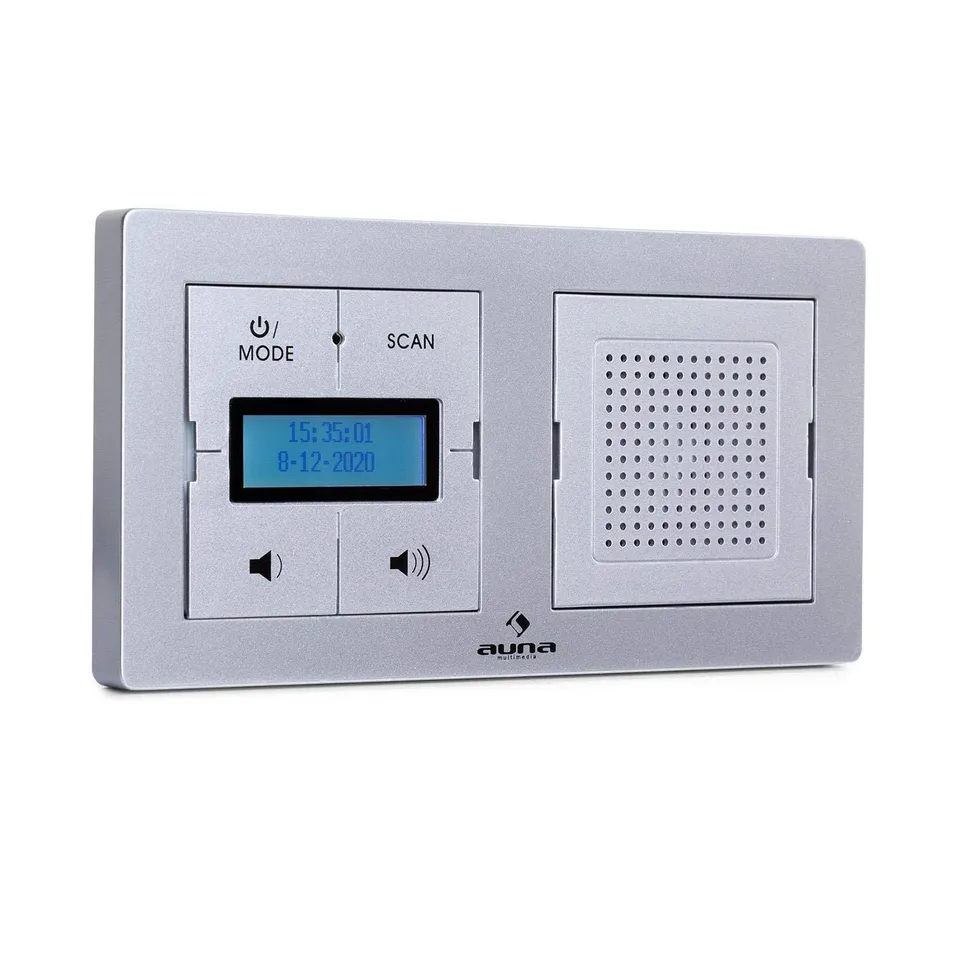 auna-digiplug-up-unterputz-radio-dab-fm-bluetooth-silber image 1
