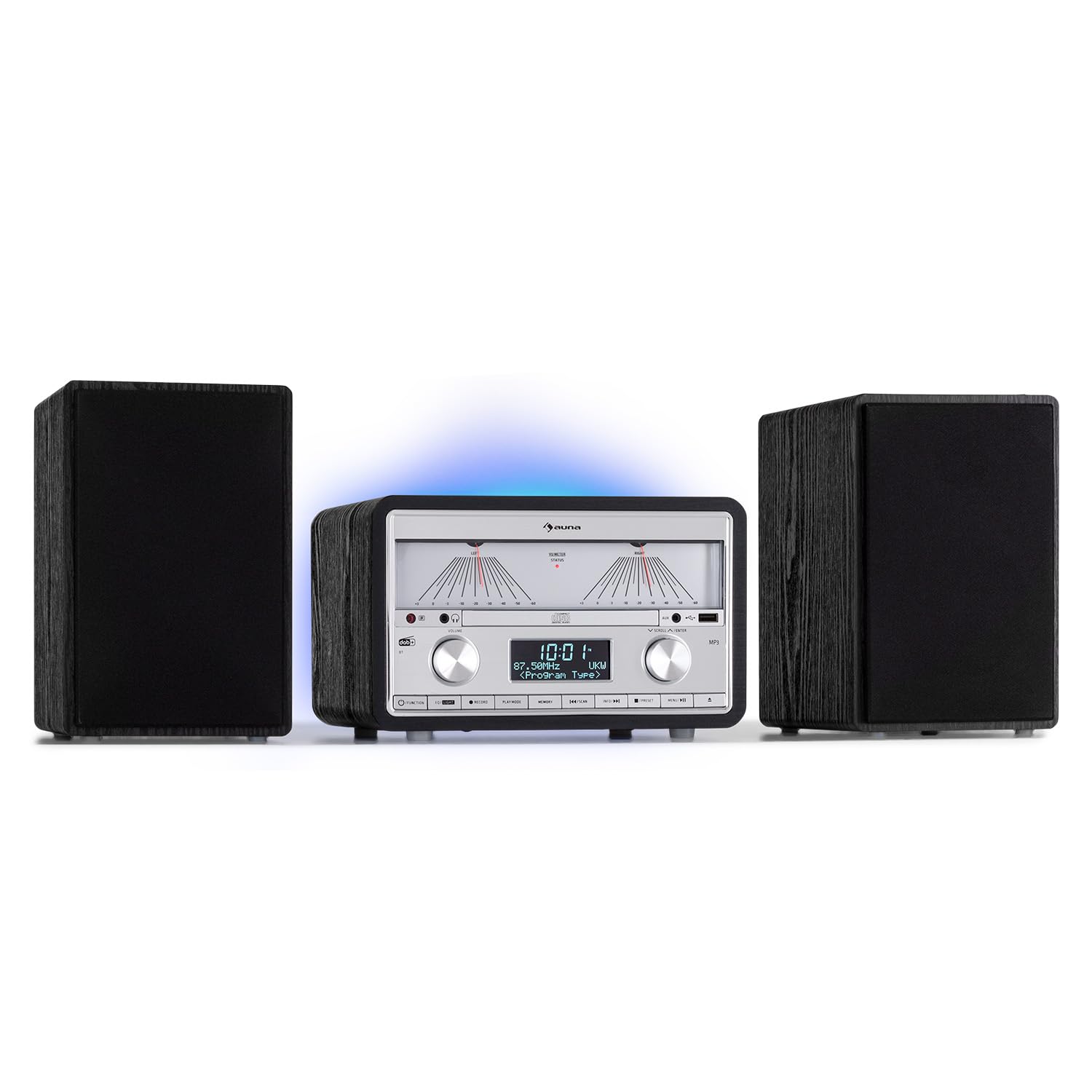 auna-micro-stereoanlage-mit-dab-cd-bluetooth-25w-mit-abnehmbaren-lautsprechern image 1
