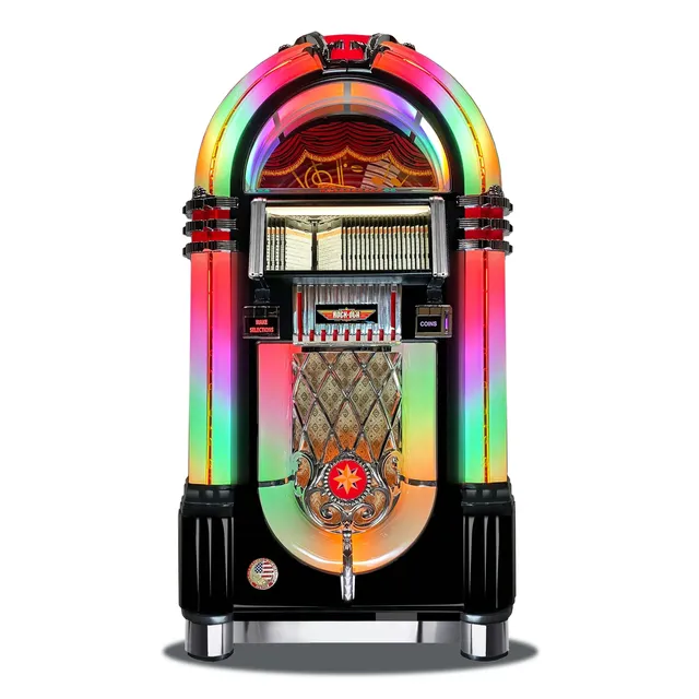 rock-ola-bubbler-cd-jukebox-cd-8-gloss-black-musikbox image 1