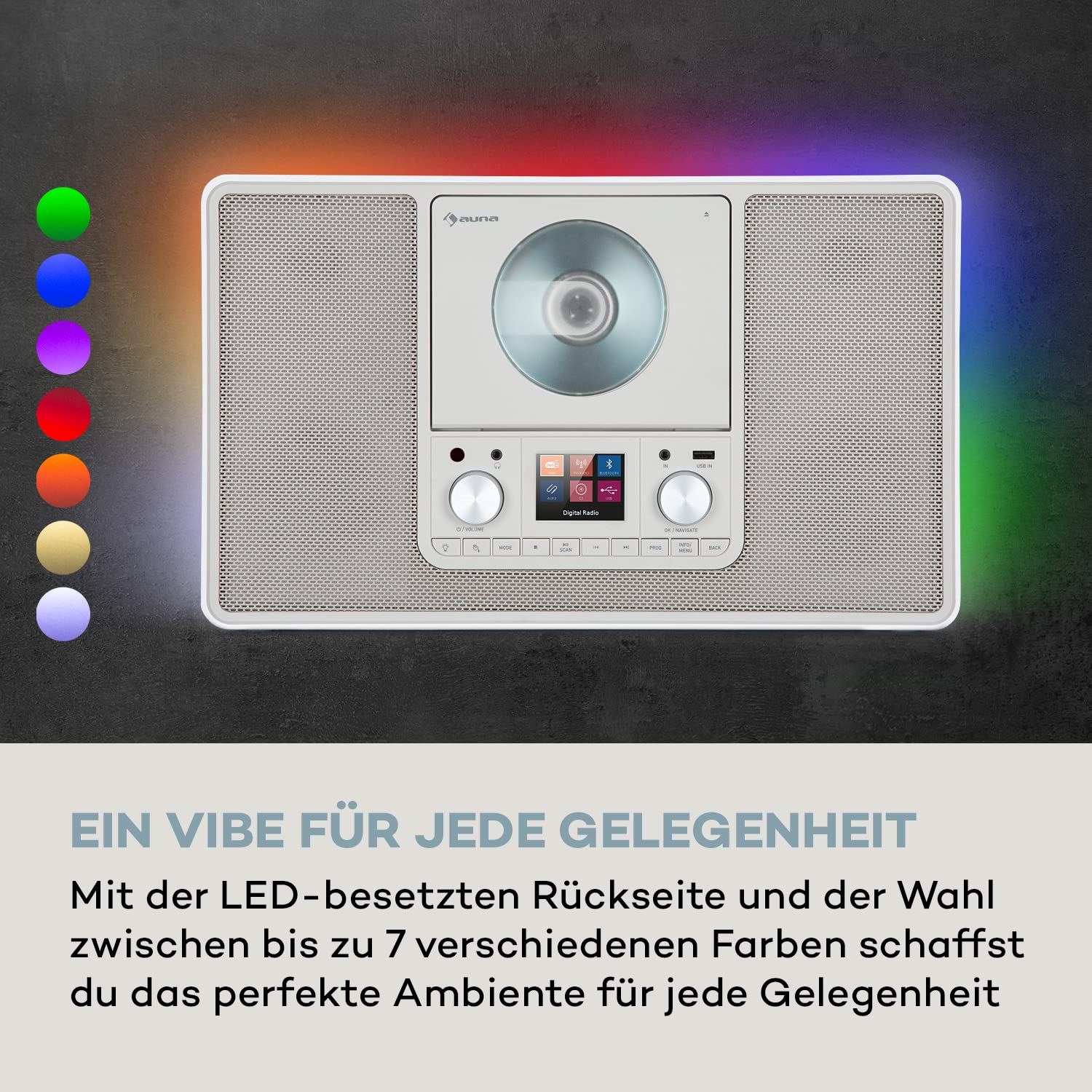 auna-scala-vcd-wand-k-chenradio-mit-cd-player-dab-fm-und-bluetooth image 2