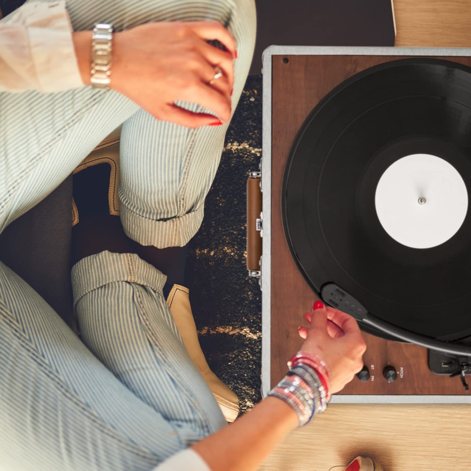 auna-billy-bob-tragbarer-plattenspieler-im-retro-koffer-mit-bluetooth-und-lautsp image 4