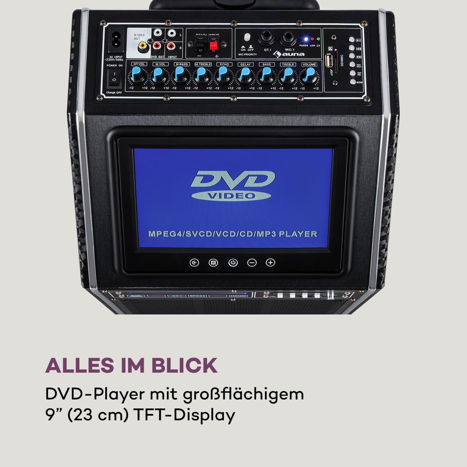 auna-pro-disgo-box-2100-dvd-mobile-pa-anlage-300w-mit-display-anthrazit image 3