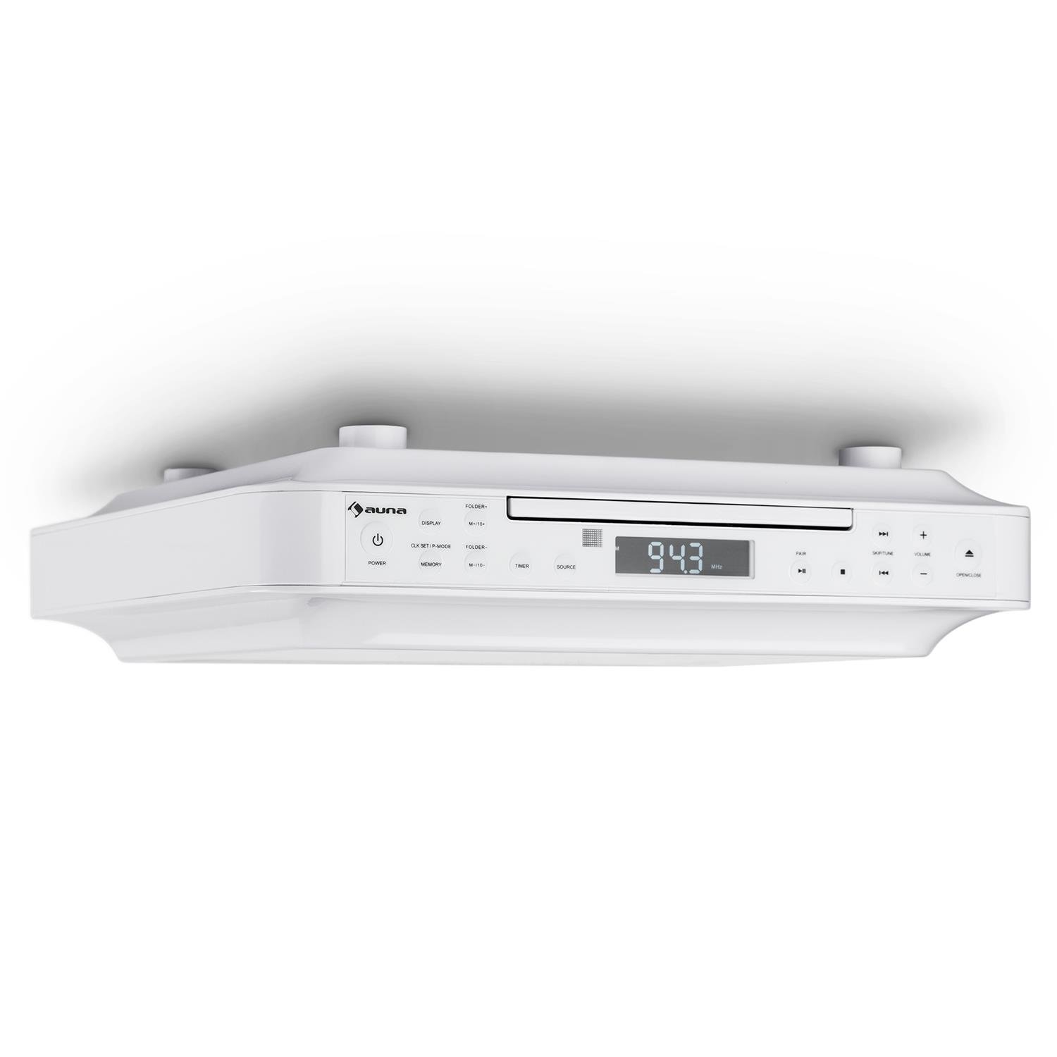 auna-krcd-100-bt-unterbau-k-chenradio-mit-cd-player-bluetooth-und-timer-wei image 1